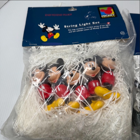Disney Mickey Unlimited Figural String Lights 2 Sets New In Packages - Picture 2 of 12